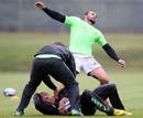 South Africa's Sevens side are put through their paces in training