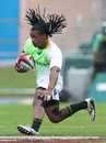 South Africa's Branco du Preez charges upfield at the Glasgow Sevens