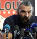 Sebastien Chabal gives a press conference to announce his retirement