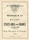 The programme for the rugby part of the Olympic Games