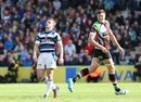 Bath's George Ford looks dejected after missing with a drop goal to level the match against Harlequins