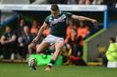 London Irish's James O'Connor kicks a penalty