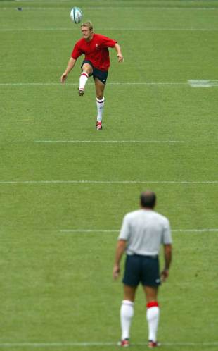 Jonny Wilkinson at the captain's run before the 2003 World Cup final, Sydney, November 21, 2003