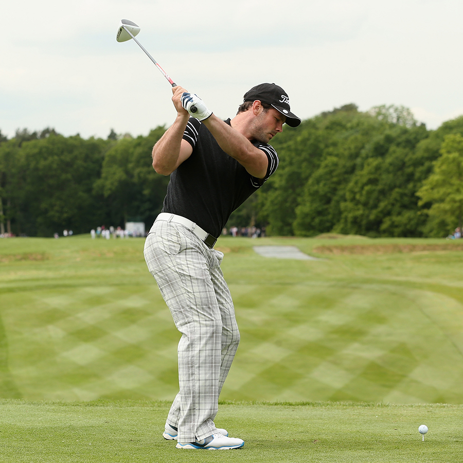 Ben Foden tees off at Wentworth