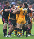 Tempers flare up between Stade Francais and Wasps