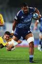 The Blues' Patrick Tuipulotu charges forward