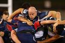 The Brumbies' Stephen Moore caught in a scrum