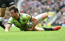 Ben Foden scores the opening try of the game
