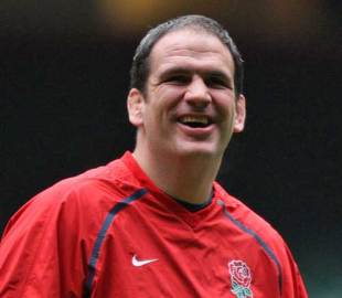 England manager Martin Johnson find reason to smile during a training session, England training session, Millennium Stadium, Cardiff, Wales, February 13, 2009