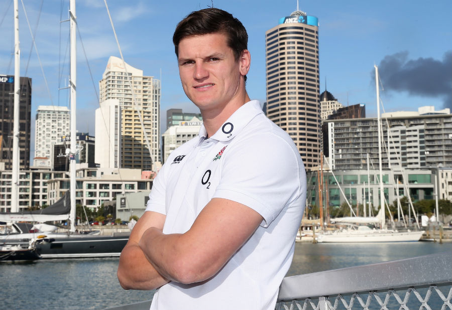 Freddie Burns poses for a photocall in Auckland