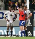 England's Marland Yarde is sent to the sin-bin