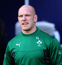 Ireland's Paul O'Connell during the captain's run at Twickenham