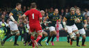 Last man standing ... Victor Matfield leads an attack