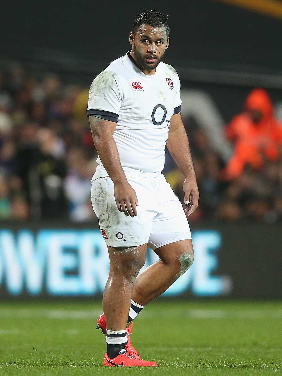 England's Billy Vunipola trudges off the field after being shown a yellow card