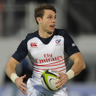 Blaine Scully of the USA in action, Russia v USA, Allianz Park, London, November 23, 2013