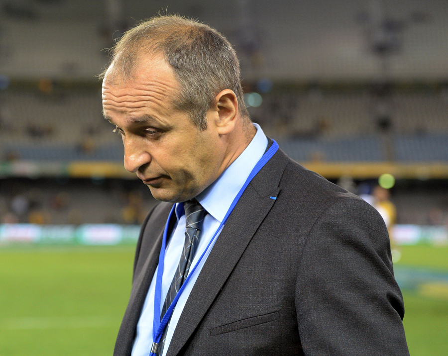 Phillipe Saint-Andre looks dejected at full-time