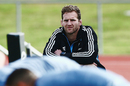 Kieran Read looks on from the sidelines during training