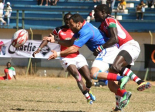 Action from the qualifier between Namibia and Kenya, Antananarive, June 29, 2014