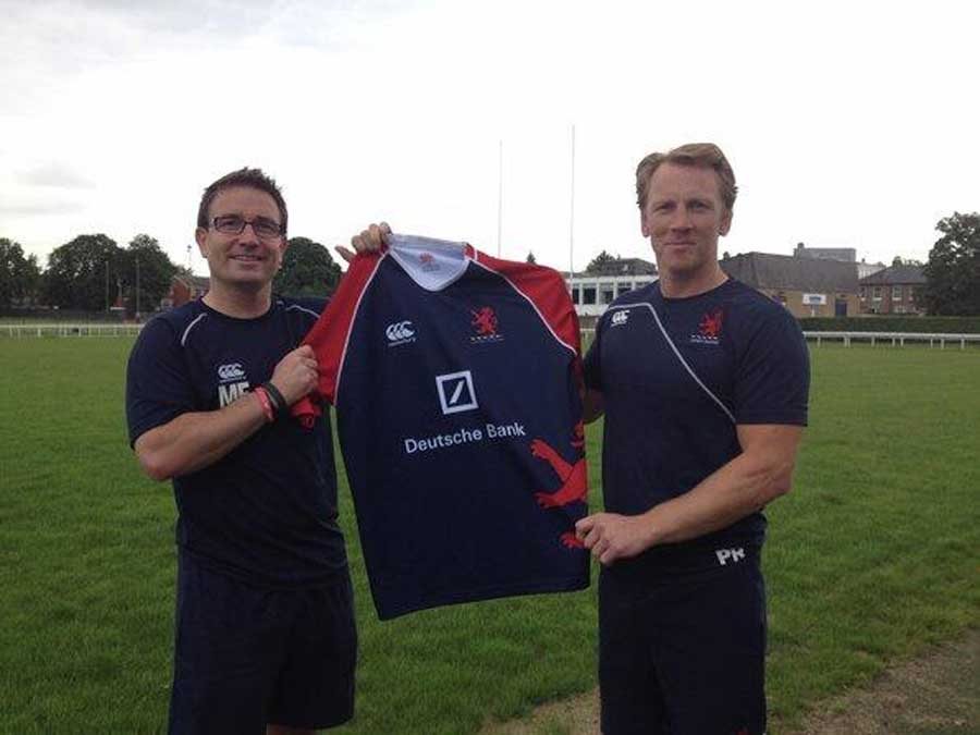 Mike Friday and Peter Richards are unveiled by London Scottish
