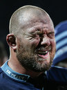 The Blues' Tony Woodcock grimaces in pain