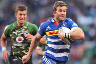 The Stormers' Jaco Taute scored his side's only try, Stormers v Bulls, Super Rugby, Newlands Stadium, July 5, 2014, Cape Town, South Africa