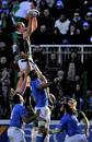 Ireland's Paul O'Connell claims the ball in a lineout