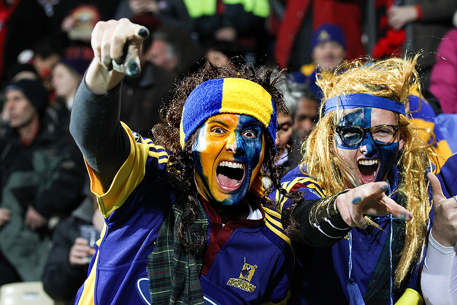 Highlanders fans show their support