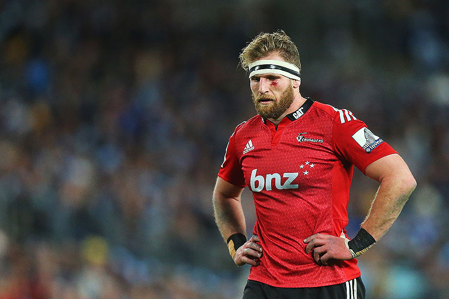The Crusaders' Kieran Read shows his disappointment after the final whistle