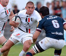 Toulouse's Toby Flood takes the game to Bordeaux