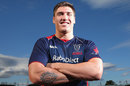 Sean McMahon poses for a portrait during a Melbourne Rebels training session