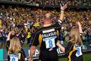 Lawrence Dallaglio salutes the Wasps fans