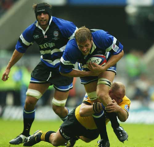 Andy Beattie is tackled