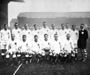 England line up to face New Zealand, January 1, 1936