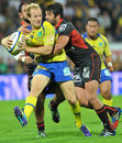 Clermont's fullback Nick Abendanon is tackled