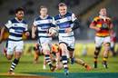 Auckland fly-half Gareth Anscombe scores a try