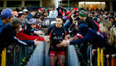 Sonny Bill Williams walks out of the players tunnel on his return to rugby union in the ITM Cup