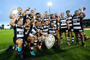 Hawke's Bay celebrate after retaining the Ranfurly Shield