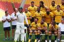 Australia's Adam Ashley-Cooper dons cricket whites to celebrate his 100th Test 