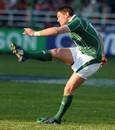 Ireland fly-half Ronan O'Gara kicks a penalty