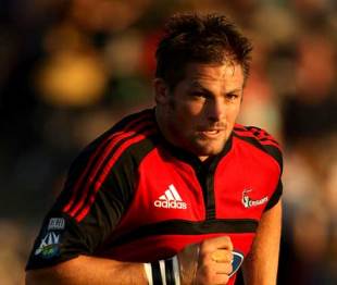 Richie McCaw in action for the Crusaders during a trial game against the Waratahs, February 2, 2008
