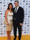 Michael and Stephanie Cheika arrive at the John Eales Medal
