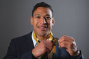 Israel Folau poses with the 2014 John Eales Medal