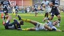 Mike Delany touches down for a Clermont try