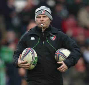 Leicester coach Paul Burke, Leicester v Montpellier, Welford Road, December 8, 2013