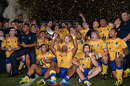Brisbane City players celebrate victory