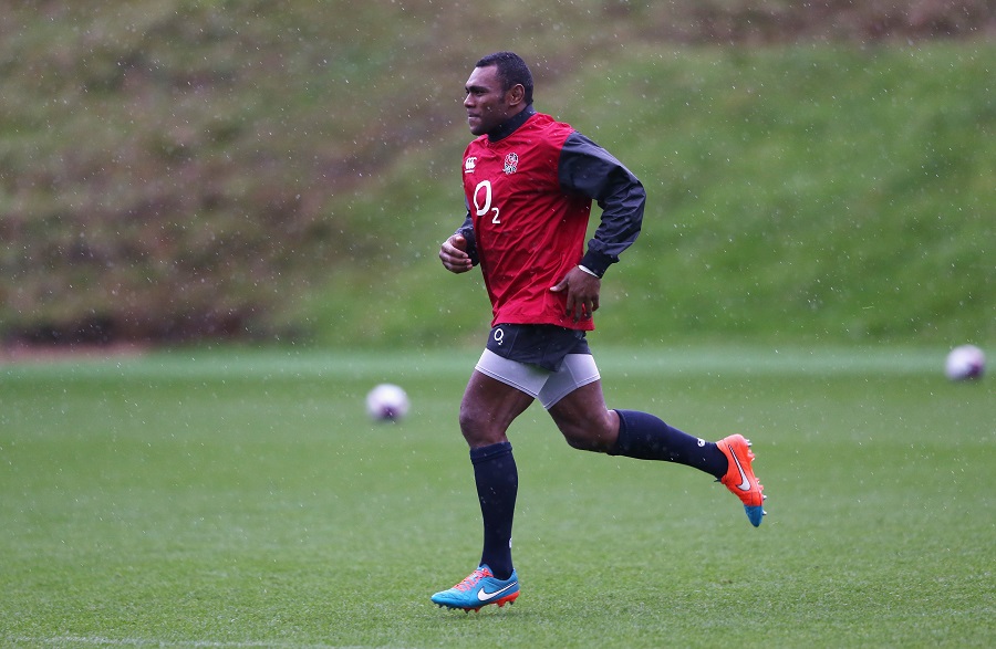 Semesa Rokoduguni runs in England training