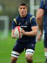 Australia's Sean McMahon carries the ball at training ahead of his Test debut