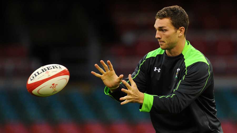 Wales' George North prepares to face the Wallabies