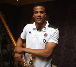 England's Anthony Watson poses for a portrait on the day he was named to start against the Springboks, Pennyhill Park, Bagshot, November 13, 2014