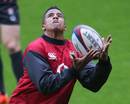 England's Anthony Watson is put through his paces in the captain's run